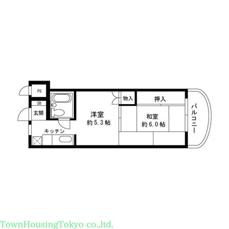 ワイケイビー経堂マンションの物件間取画像